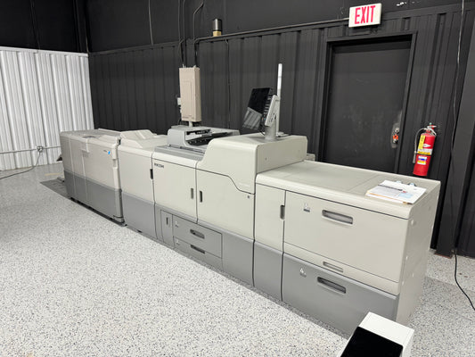 Ricoh C7200s Production Press with Plockmatic 350 Booklet Maker